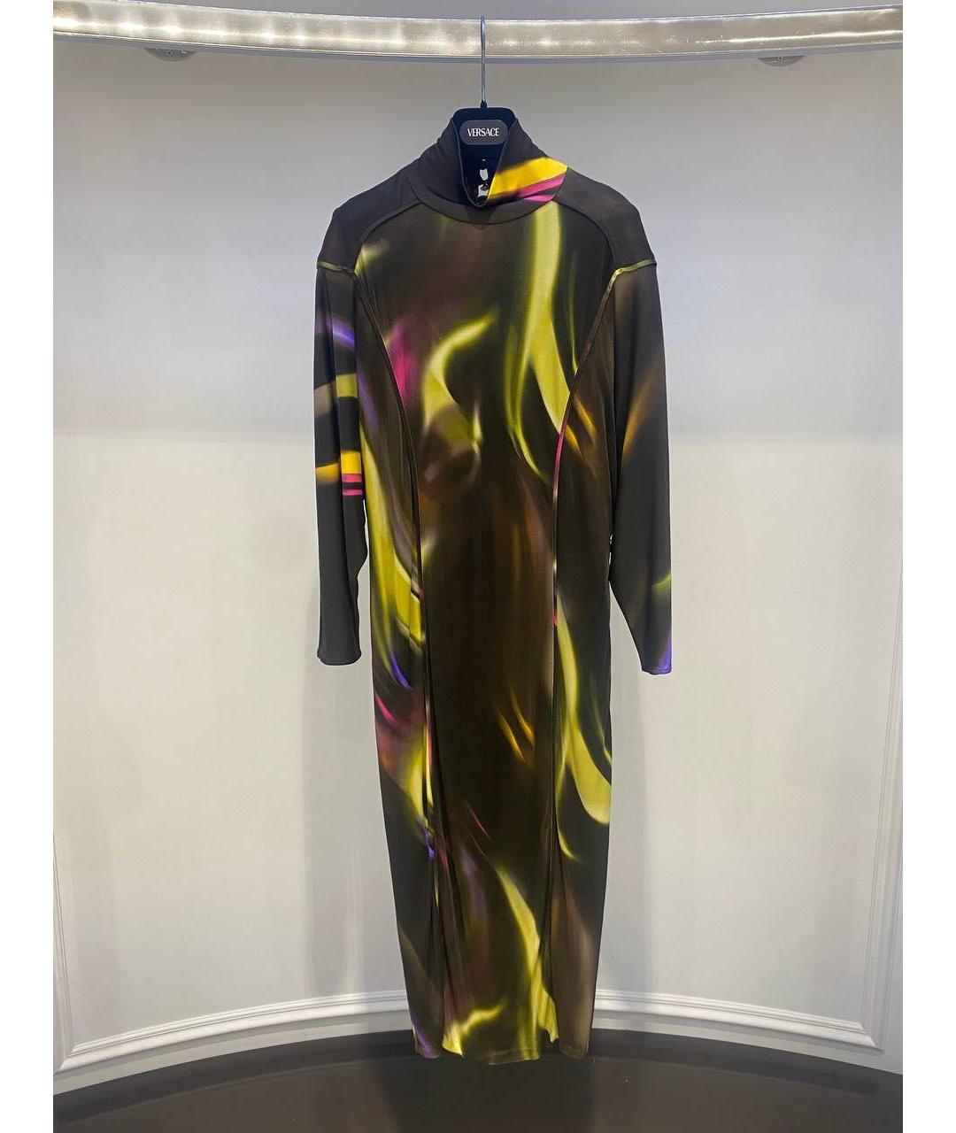 VERSACE Мульти повседневное платье, фото 4