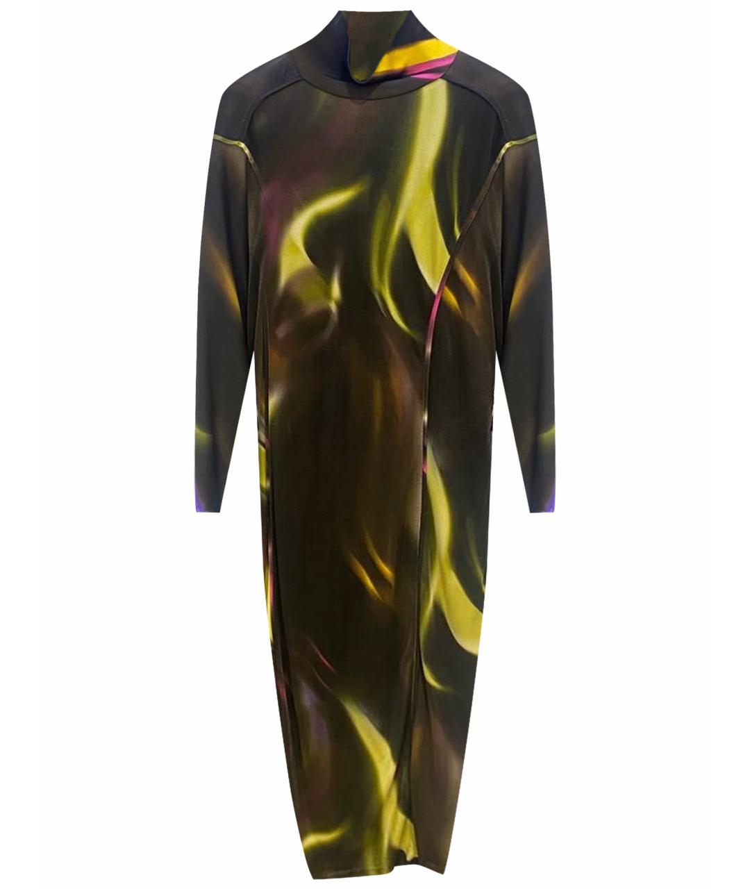 VERSACE Мульти повседневное платье, фото 1