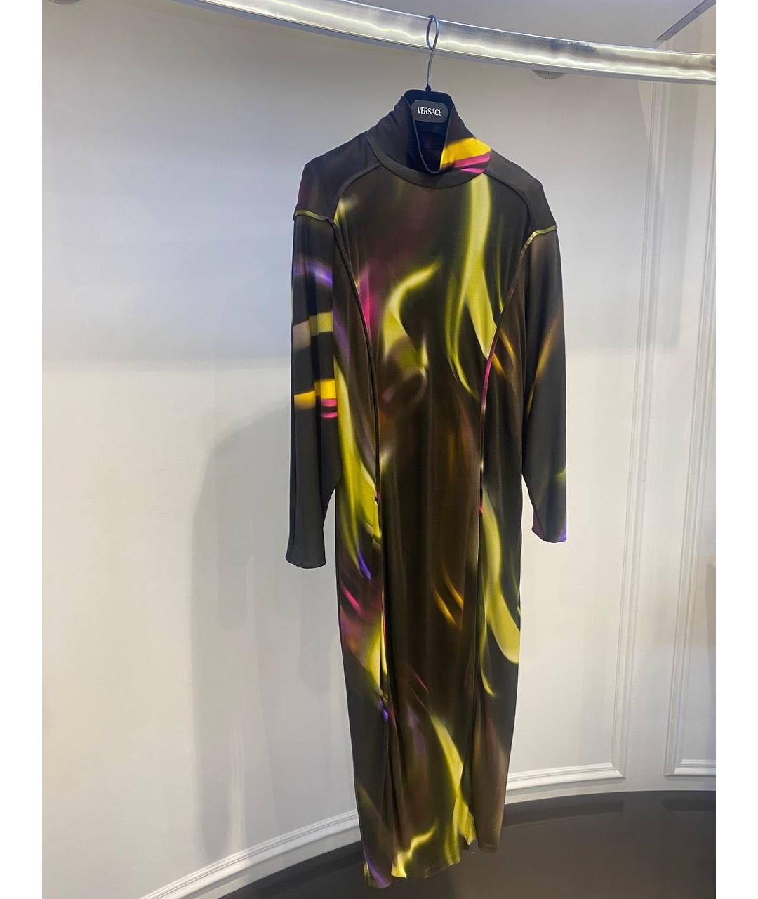 VERSACE Мульти повседневное платье, фото 2