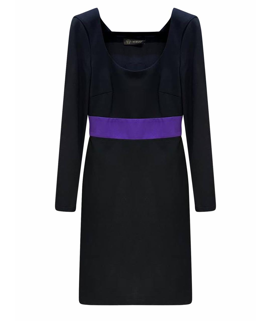 VERSACE Черное повседневное платье, фото 1