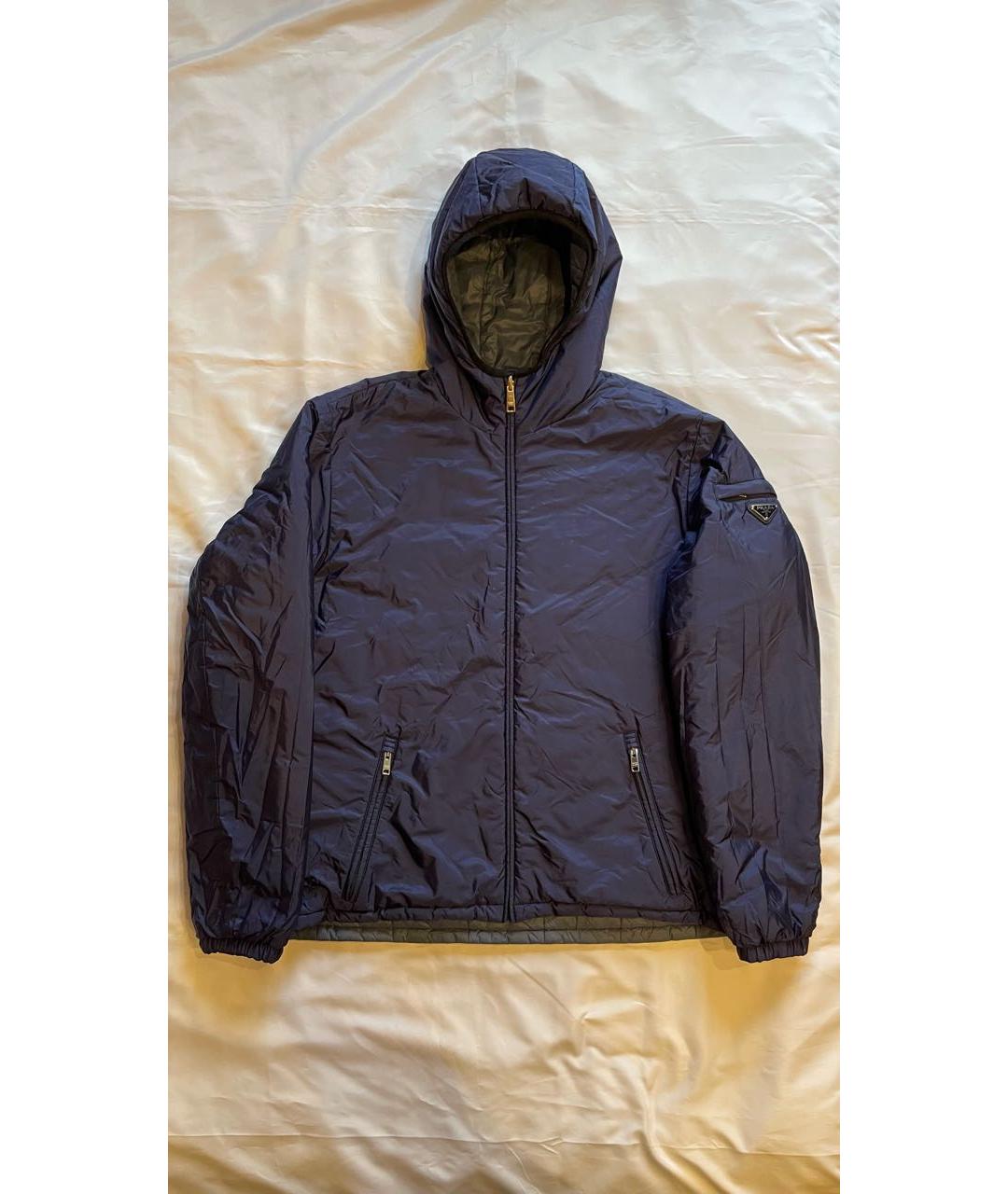 PRADA Серая полиамидовая куртка, фото 2