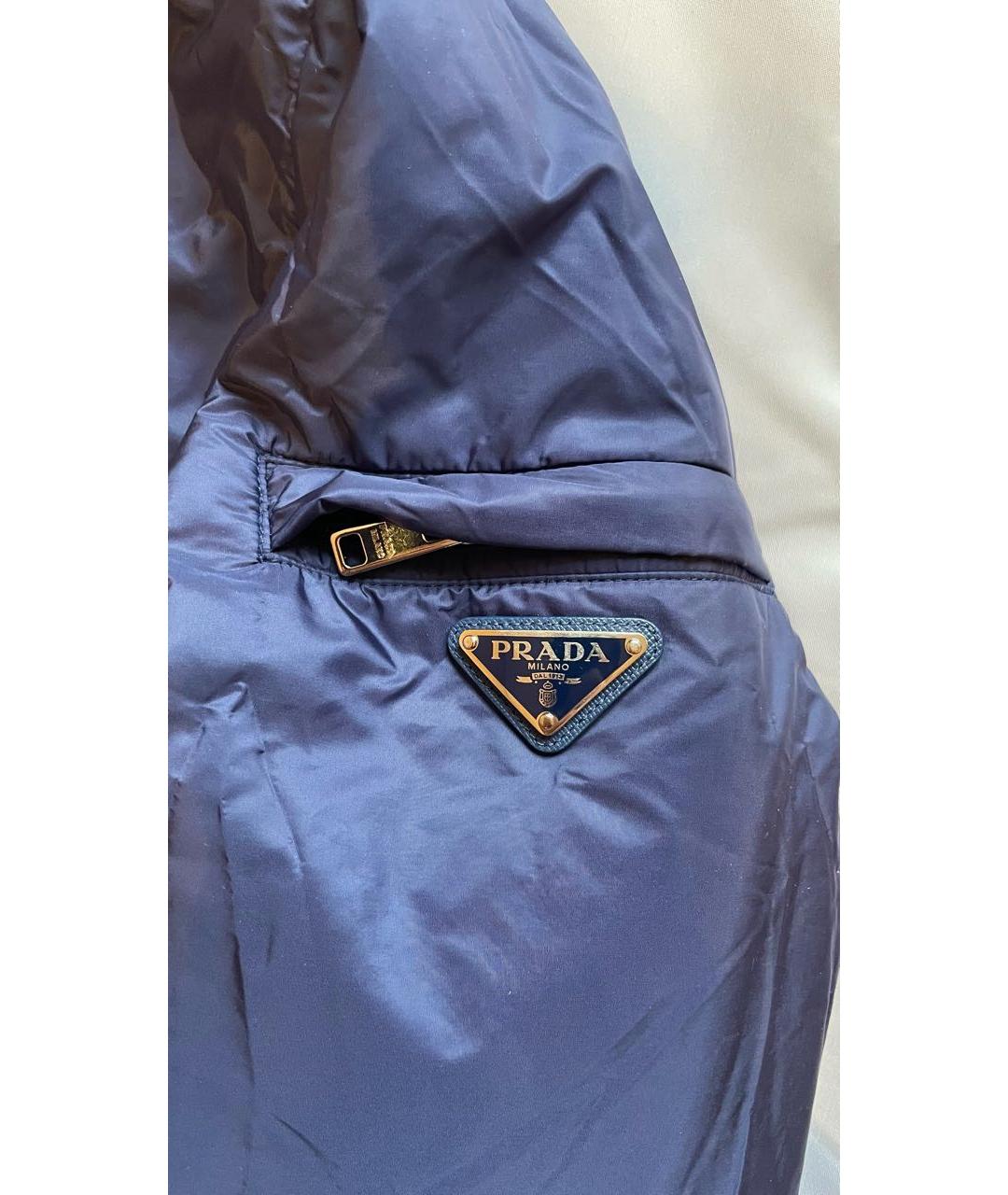 PRADA Серая полиамидовая куртка, фото 4