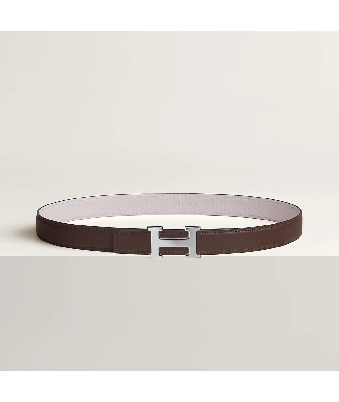 HERMES Коричневый кожаный ремень, фото 4