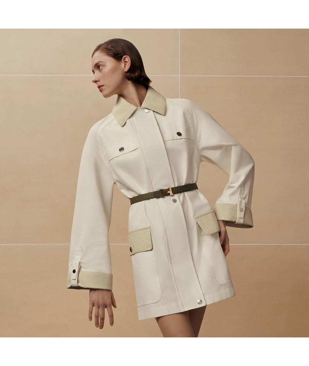 HERMES Черный кожаный ремень, фото 3