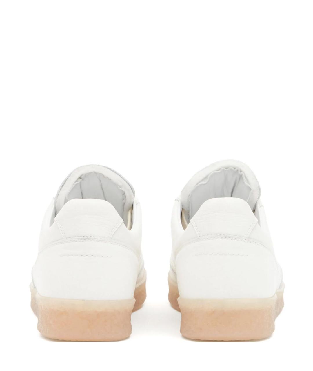 MM6 MAISON MARGIELA Белые кожаные кроссовки, фото 4