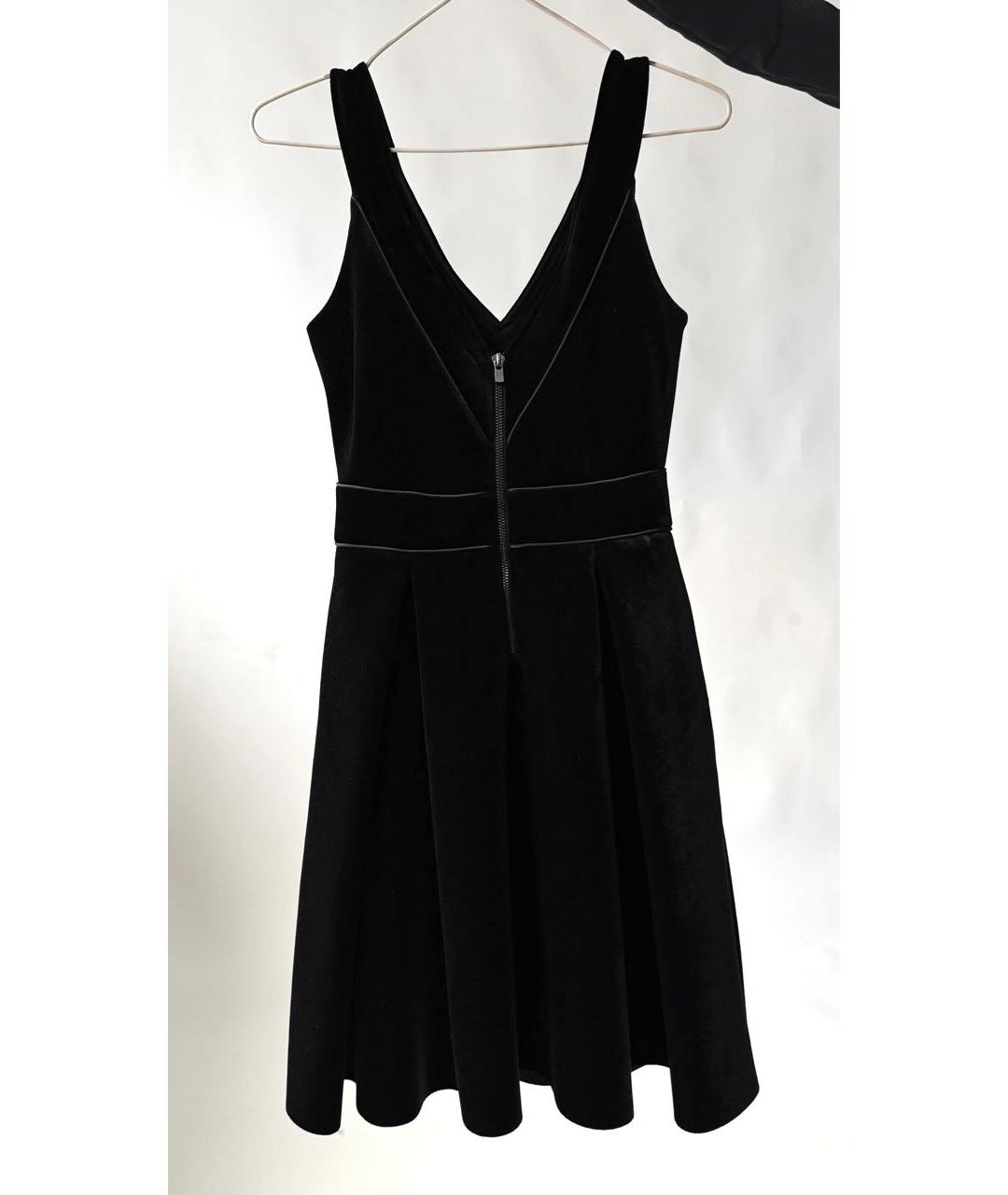 MAJE Черное полиэстеровое коктейльное платье, фото 2