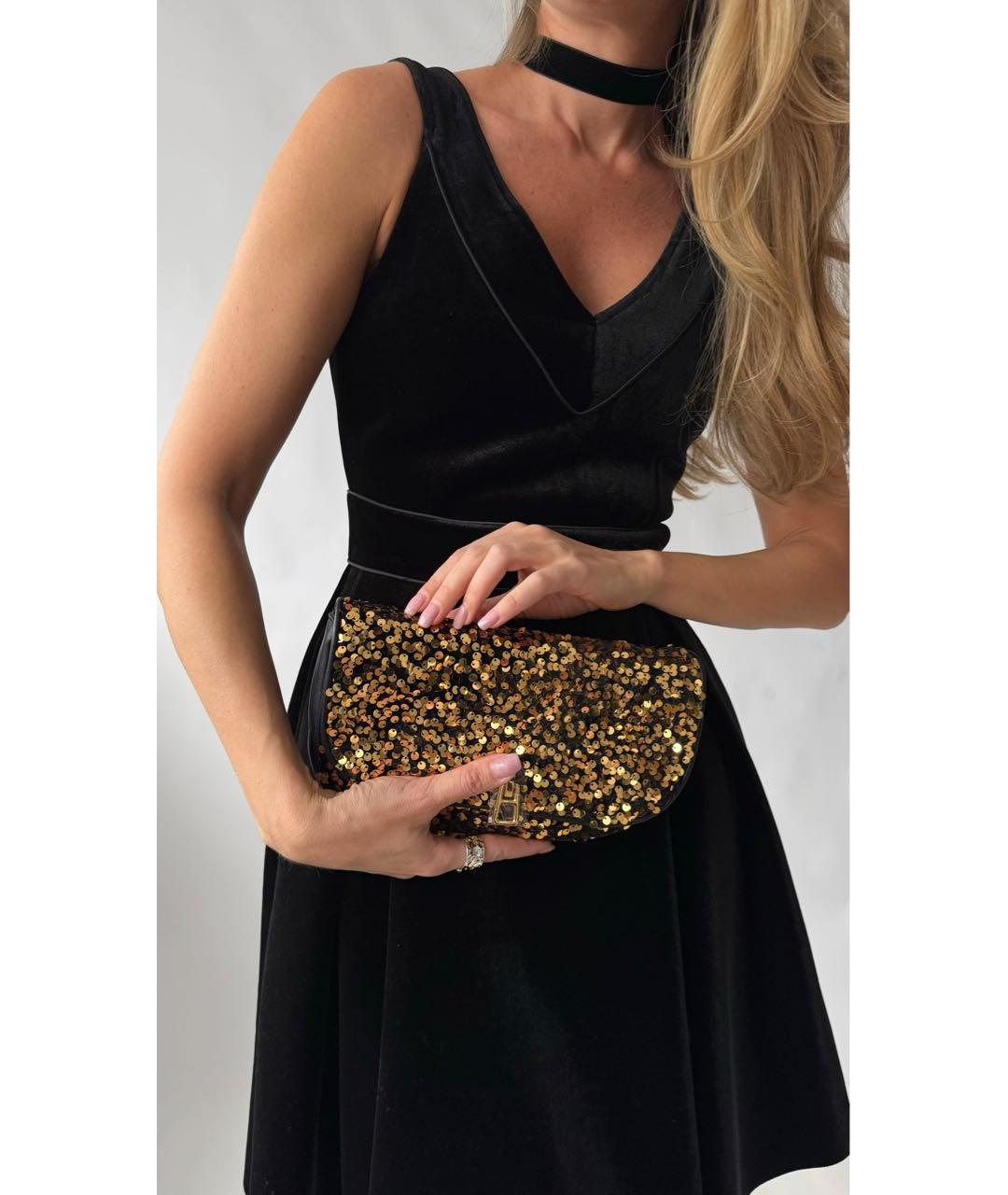 MAJE Черное полиэстеровое коктейльное платье, фото 6