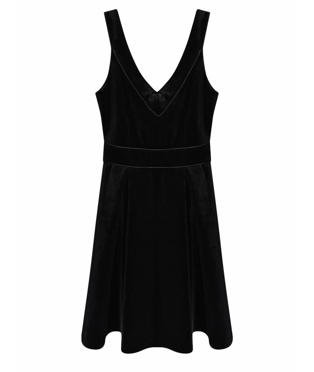 MAJE Черное полиэстеровое коктейльное платье, фото 1