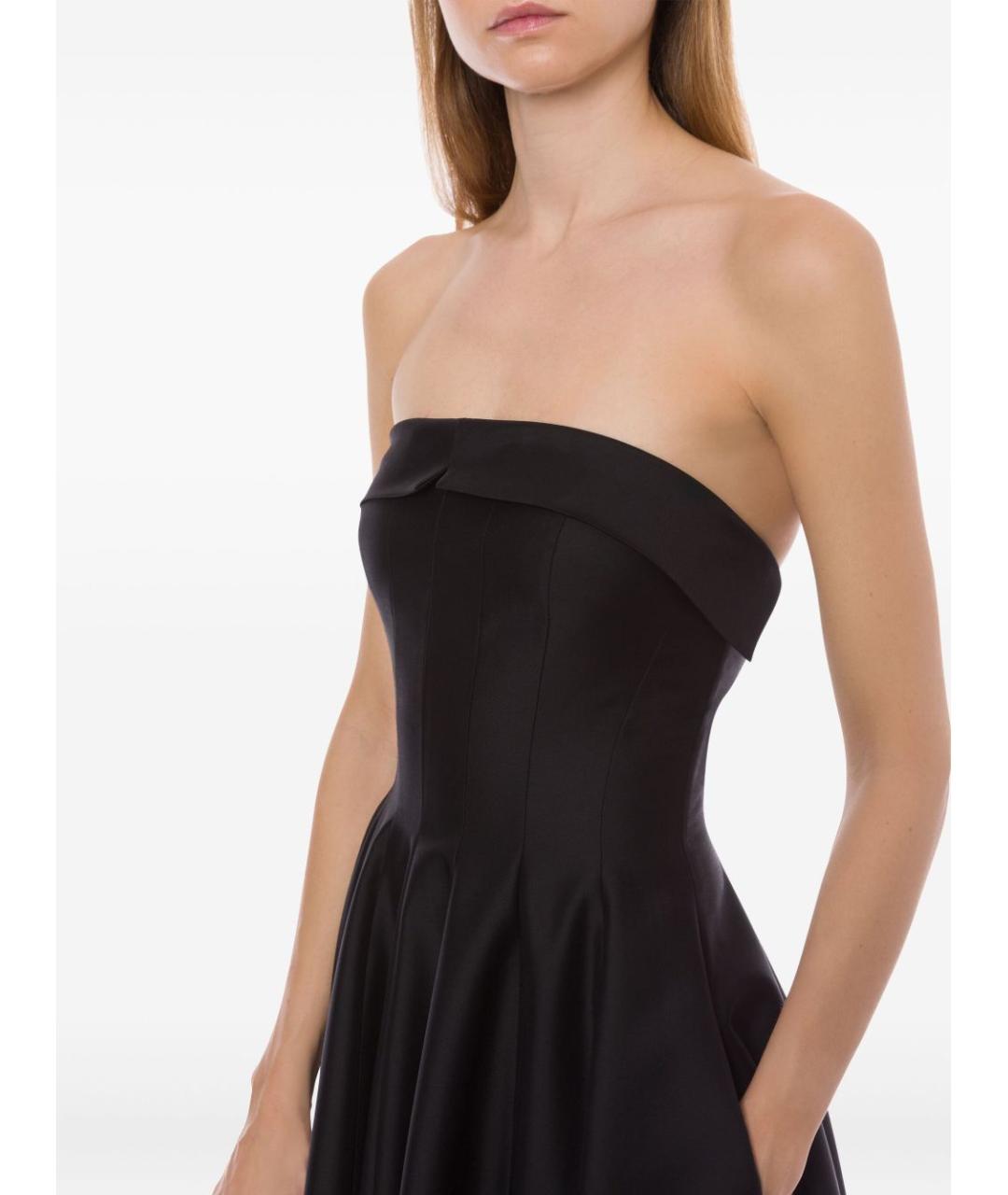 ALBERTA FERRETTI Черное шерстяное платье, фото 4