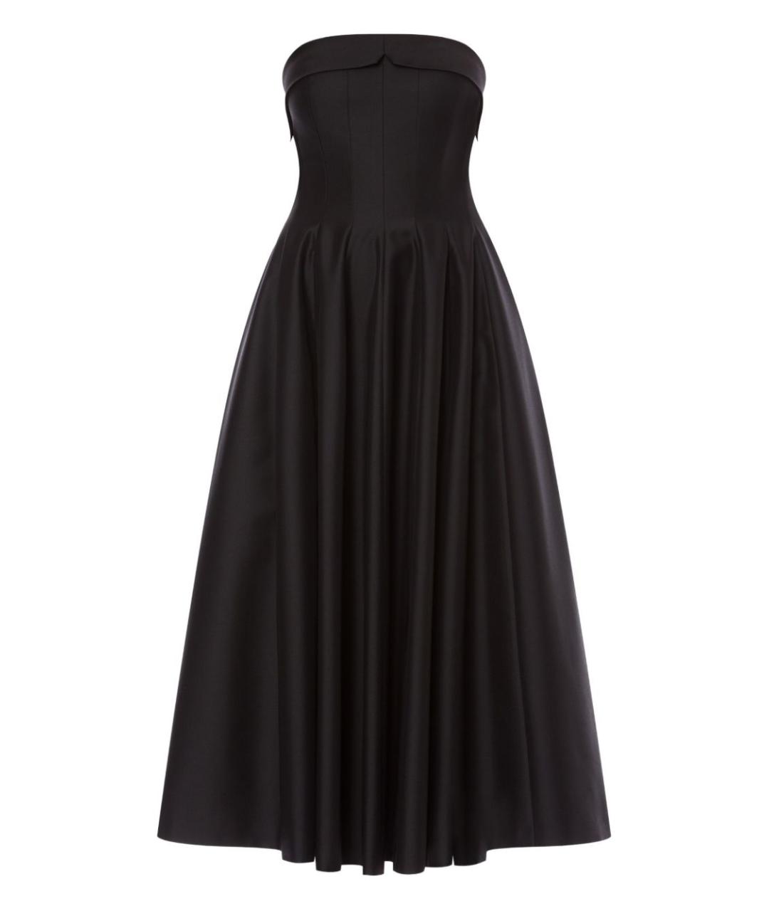 ALBERTA FERRETTI Черное шерстяное платье, фото 1