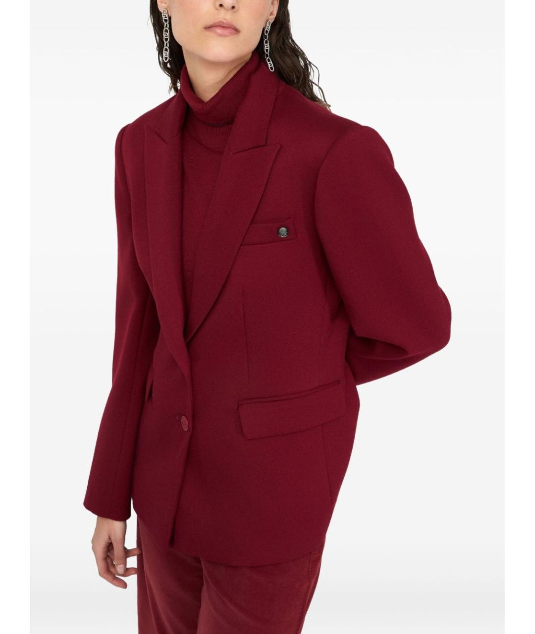 LIU JO Красный полиэстеровый жакет/пиджак, фото 4