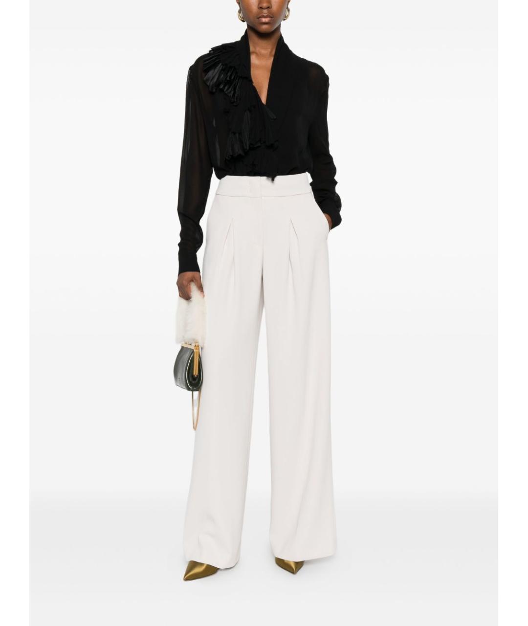 ALBERTA FERRETTI Черная шелковая блузы, фото 2