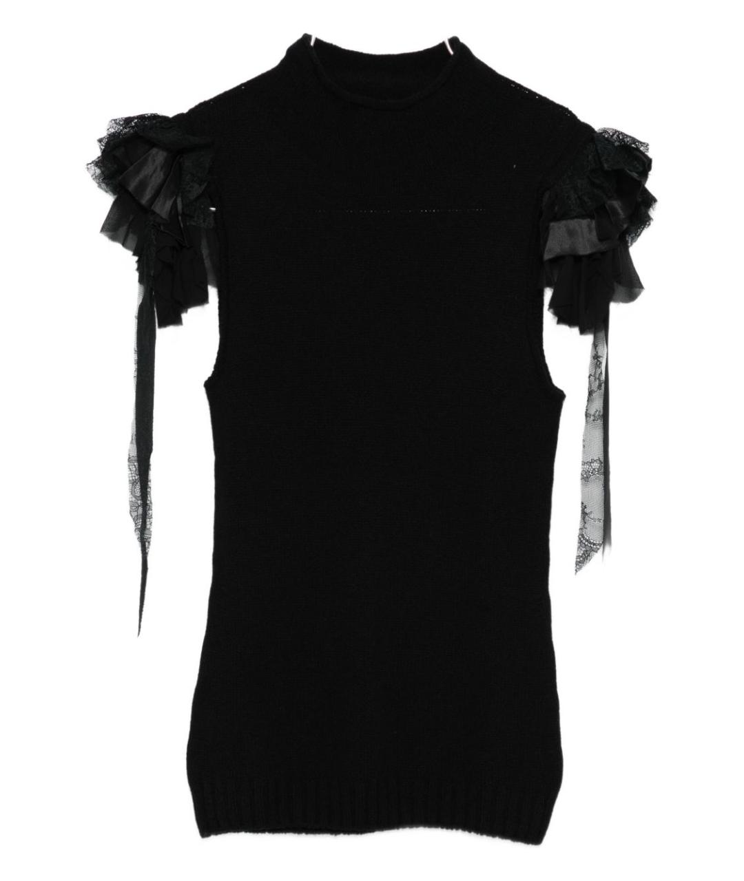 ALBERTA FERRETTI Черная кашемировая жилетка, фото 1