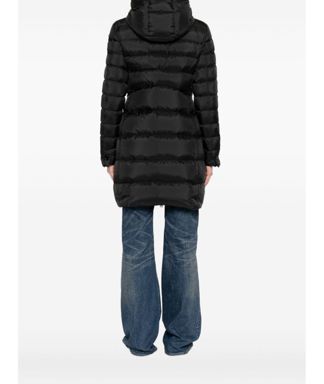 PEUTEREY Черное полиэстеровое пальто, фото 4