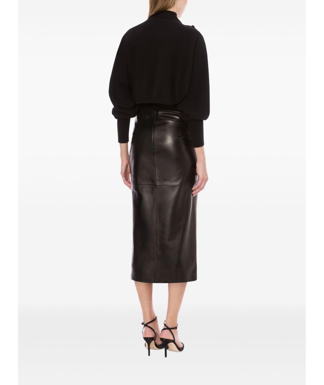 ALBERTA FERRETTI Черный шерстяной джемпер / свитер, фото 4