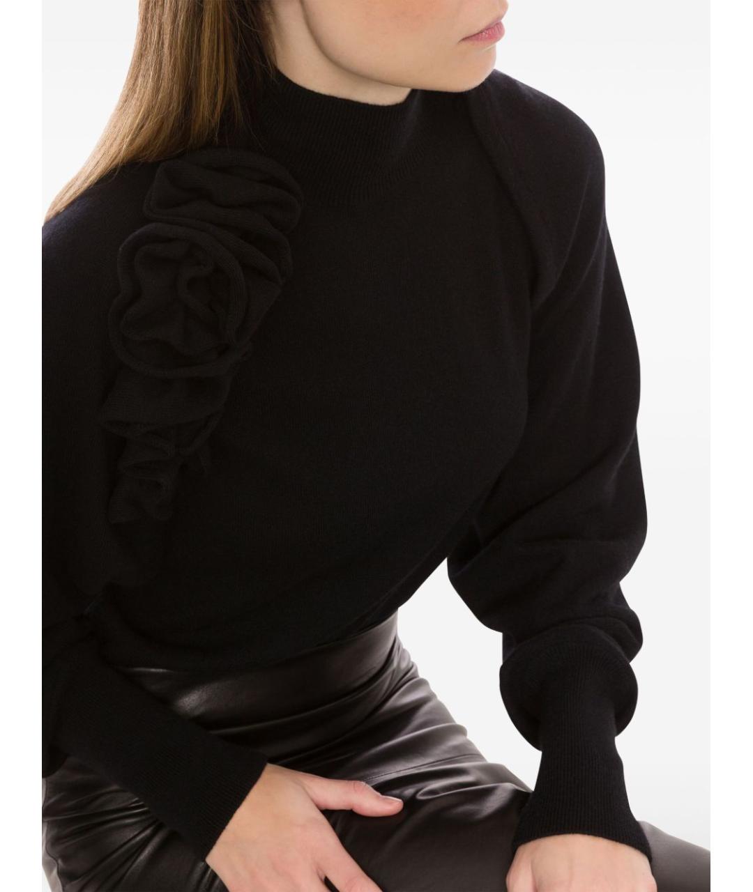 ALBERTA FERRETTI Черный шерстяной джемпер / свитер, фото 3
