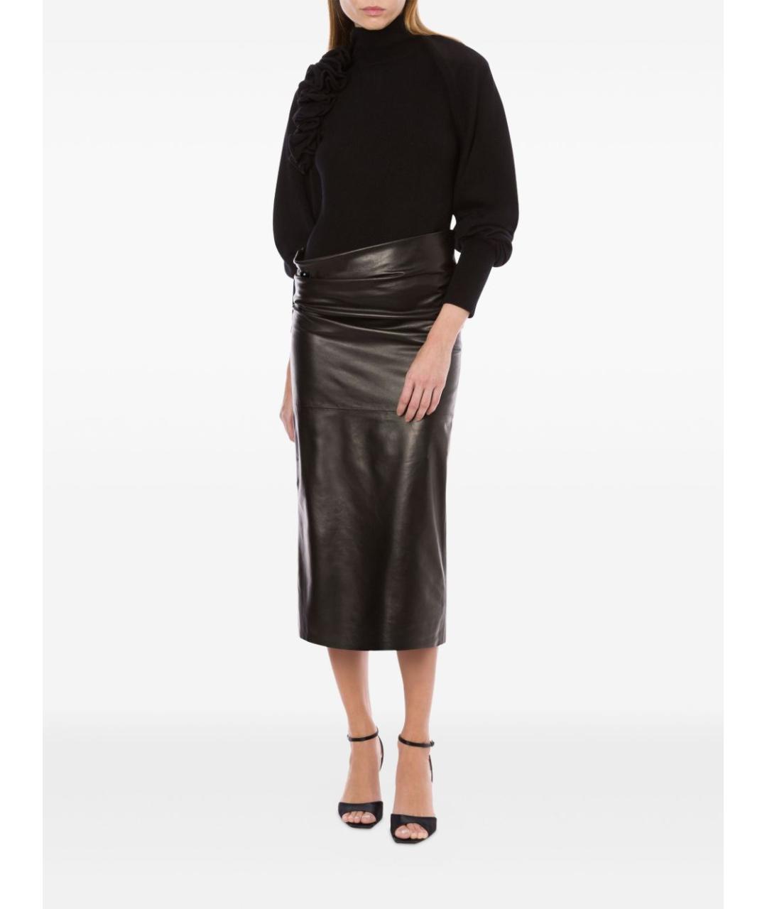 ALBERTA FERRETTI Черный шерстяной джемпер / свитер, фото 2