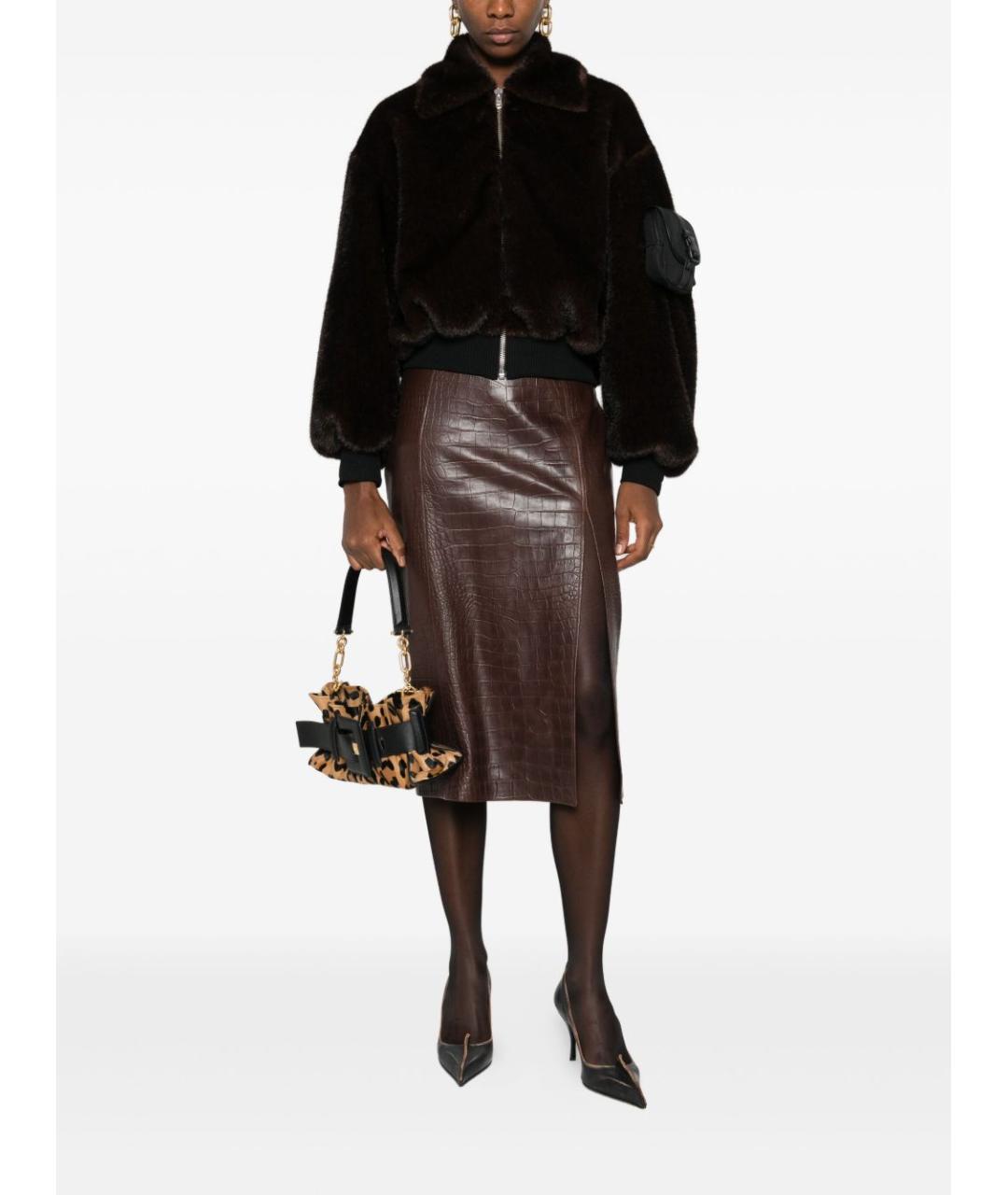 COPERNI Коричневое полиэстеровое пальто, фото 4