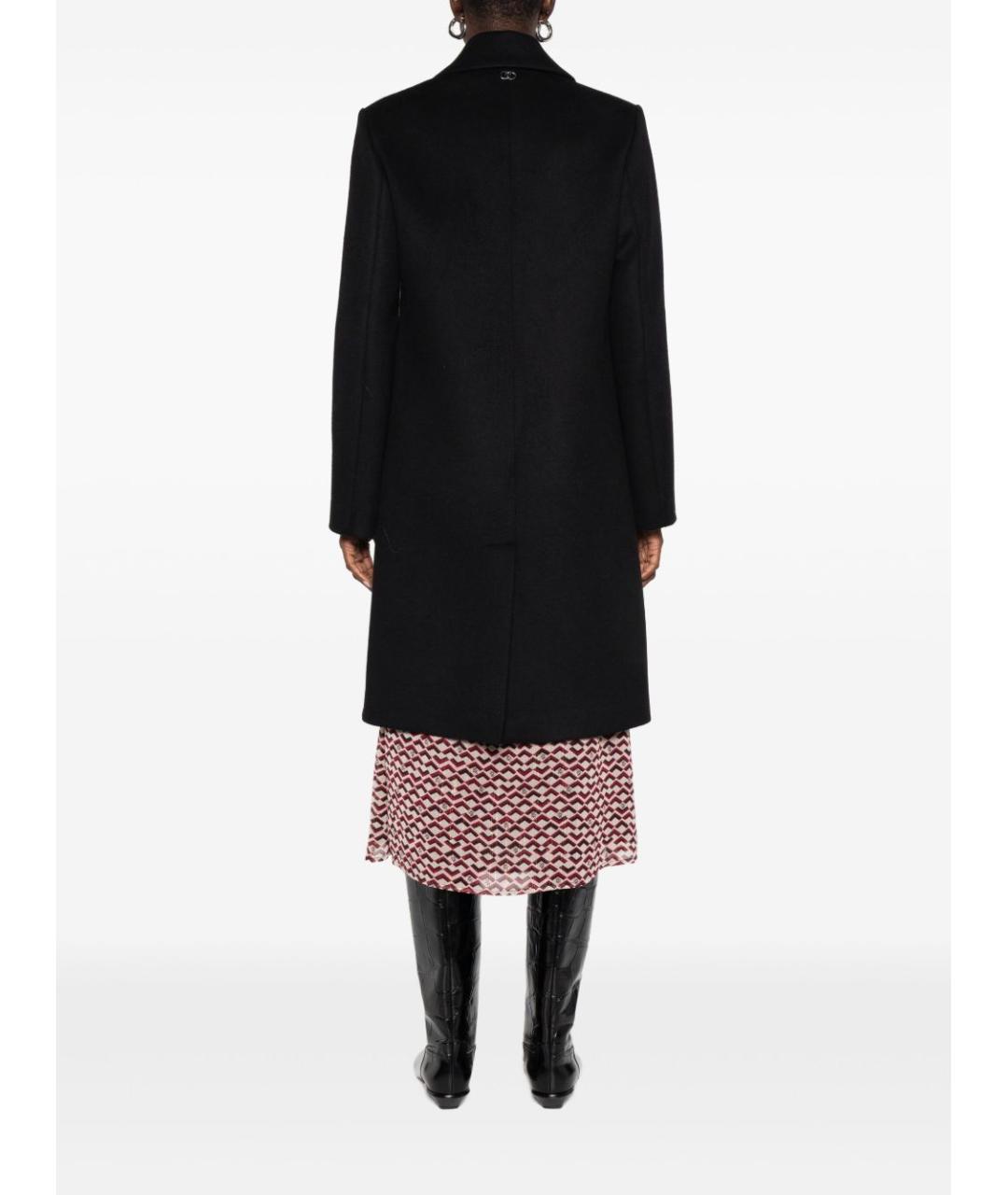 LIU JO Черное шерстяное пальто, фото 5