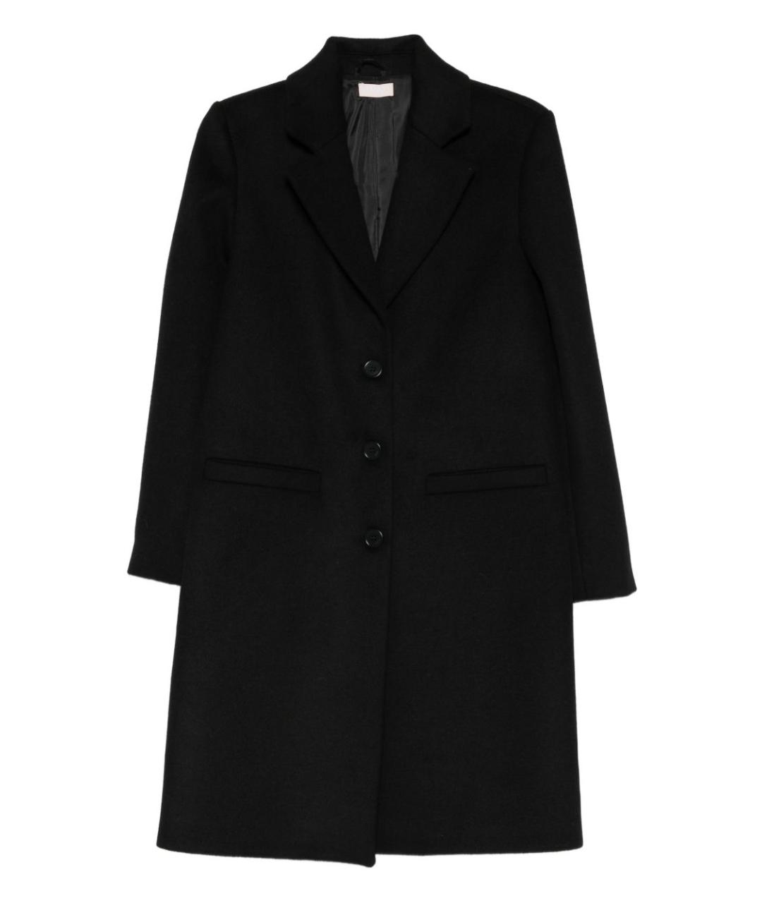 LIU JO Черное шерстяное пальто, фото 1