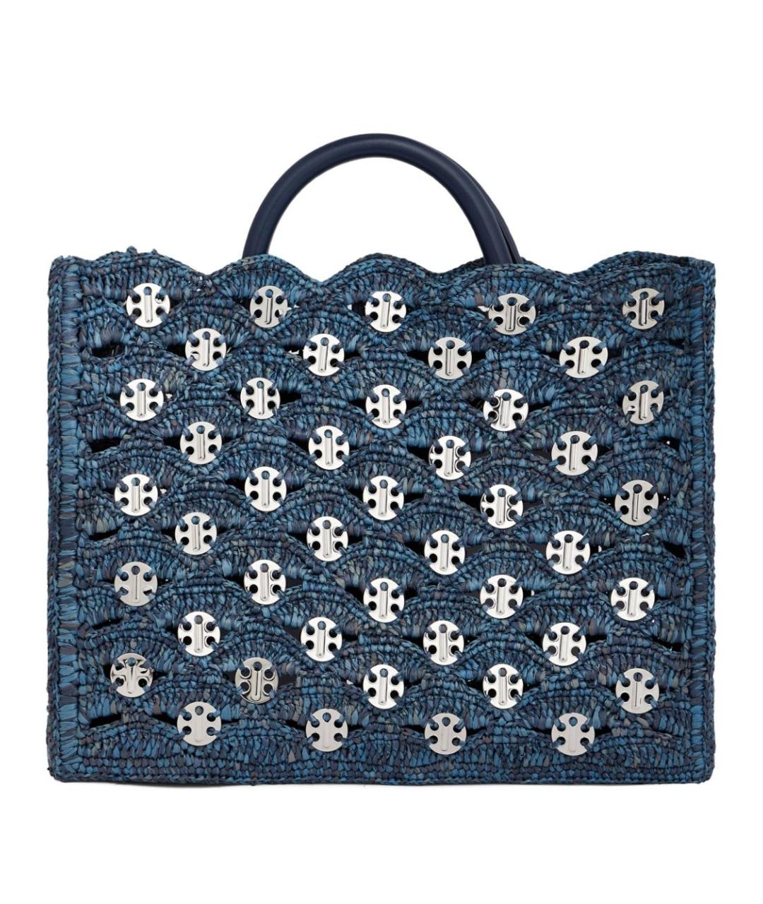 PACO RABANNE Синяя сумка тоут, фото 1