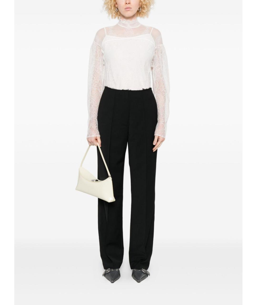 TWIN-SET Белая вискозная рубашка, фото 2