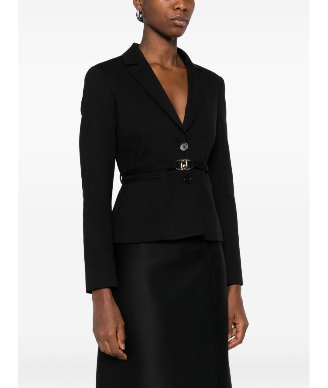 LIU JO Черный вискозный жакет/пиджак, фото 3