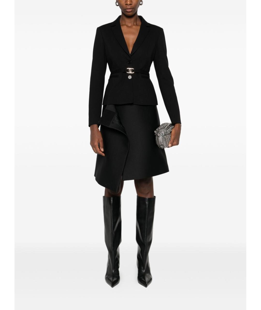 LIU JO Черный вискозный жакет/пиджак, фото 2