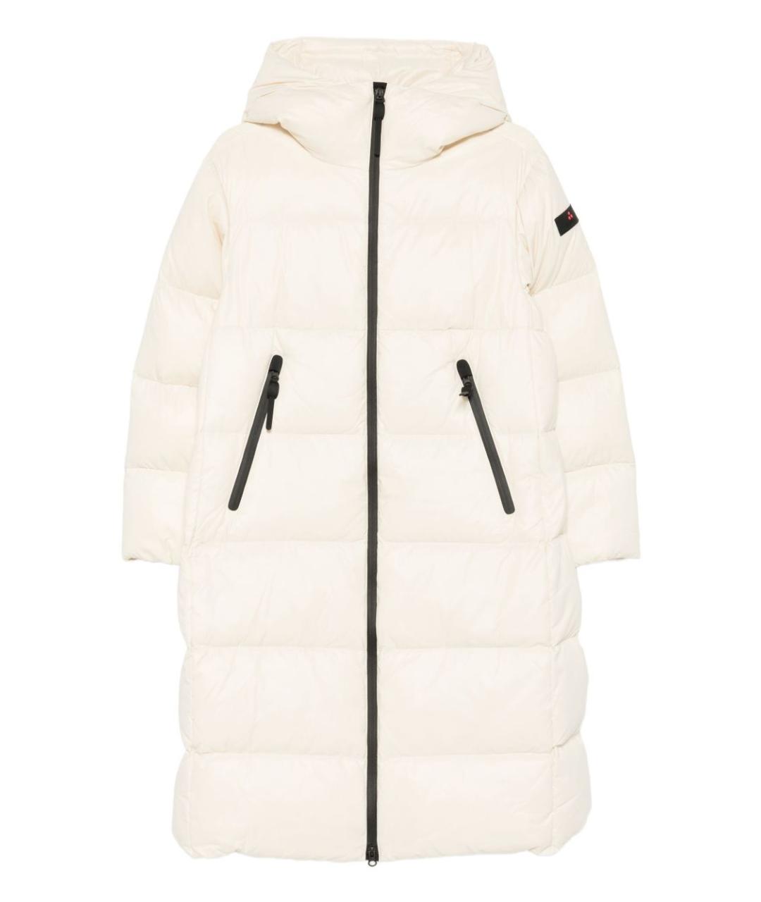 PEUTEREY Бежевое полиамидовое пальто, фото 1