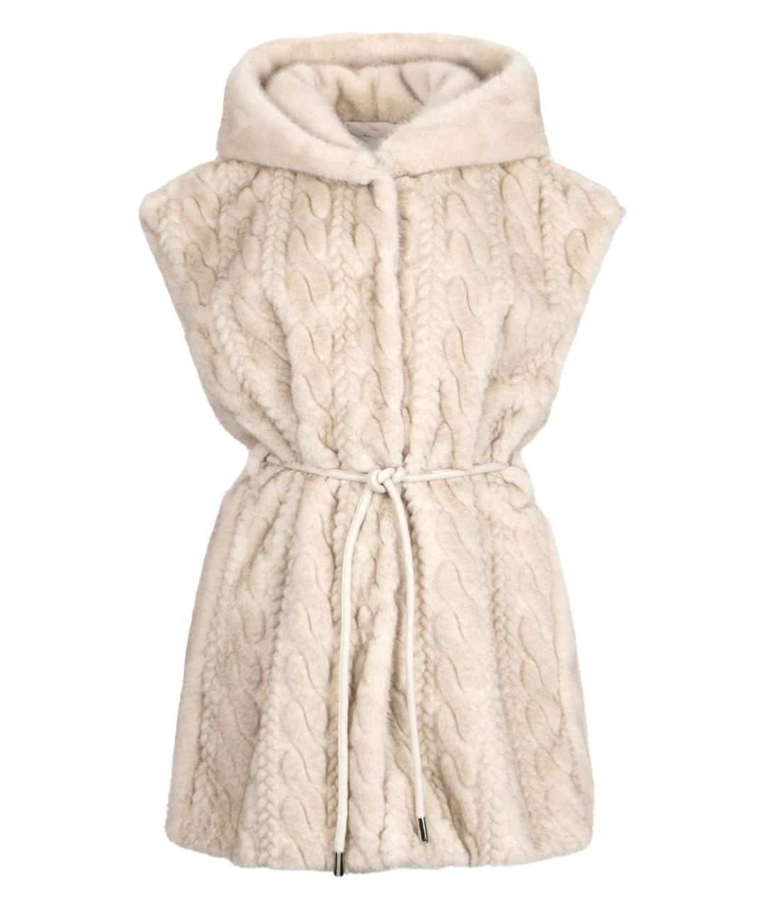 LIU JO Бежевый полиэстеровый жилет, фото 1