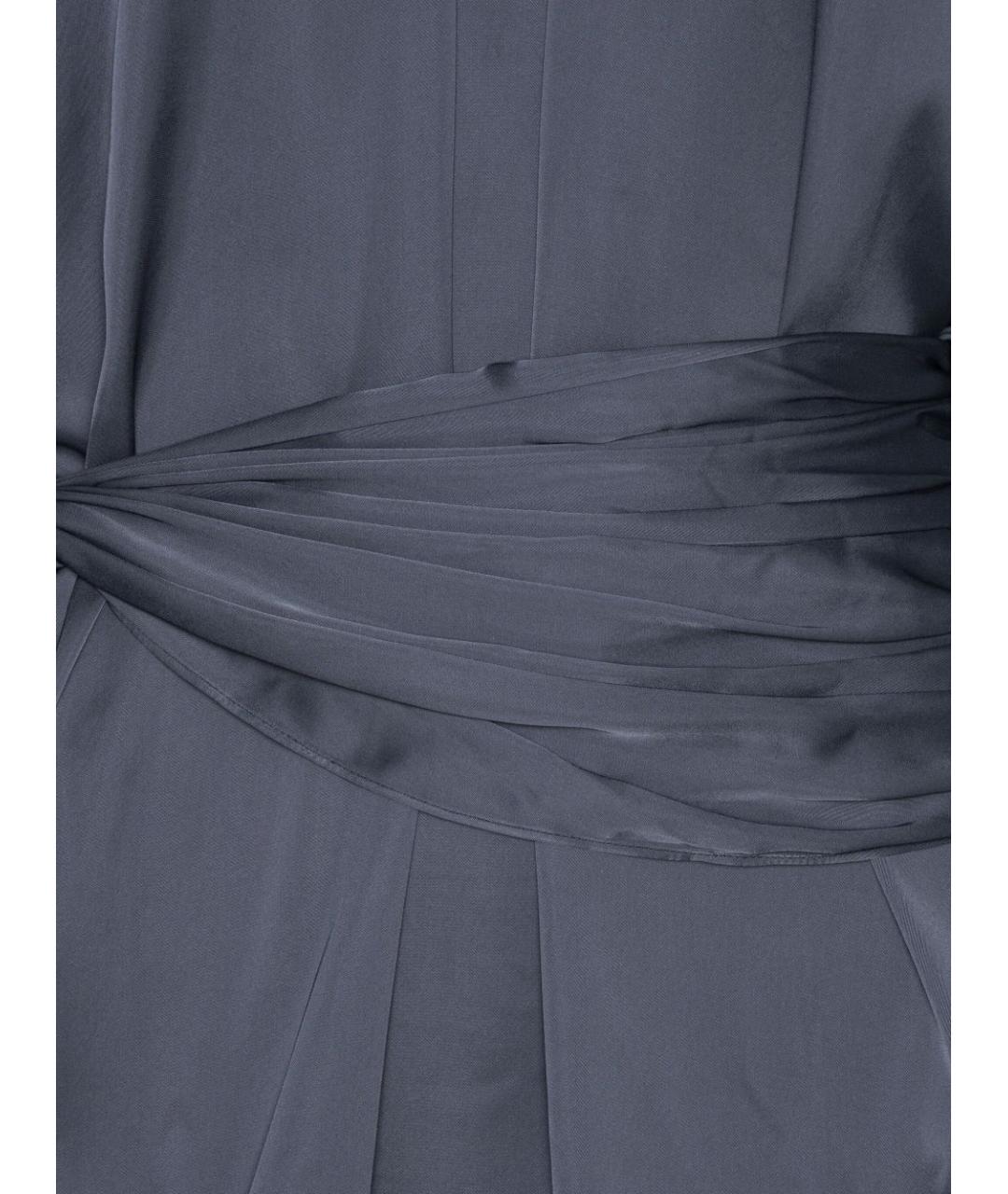 ROTATE Серое полиэстеровое вечернее платье, фото 2