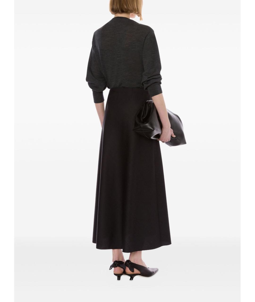 ALBERTA FERRETTI Серая полиэстеровая юбка макси, фото 2