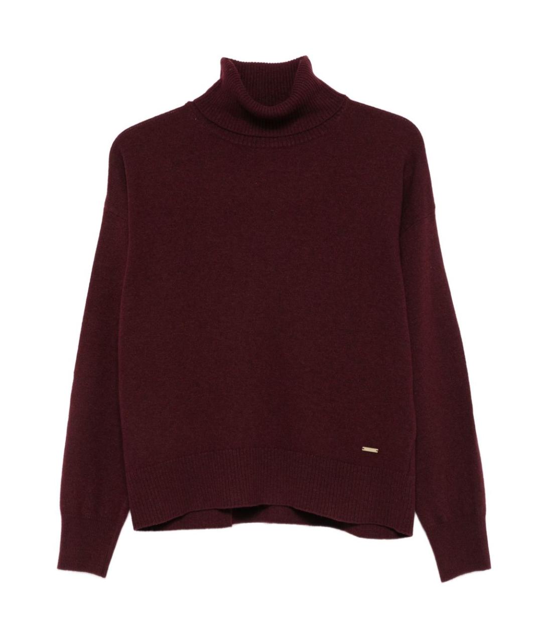 WOOLRICH Бордовый шерстяной джемпер / свитер, фото 1