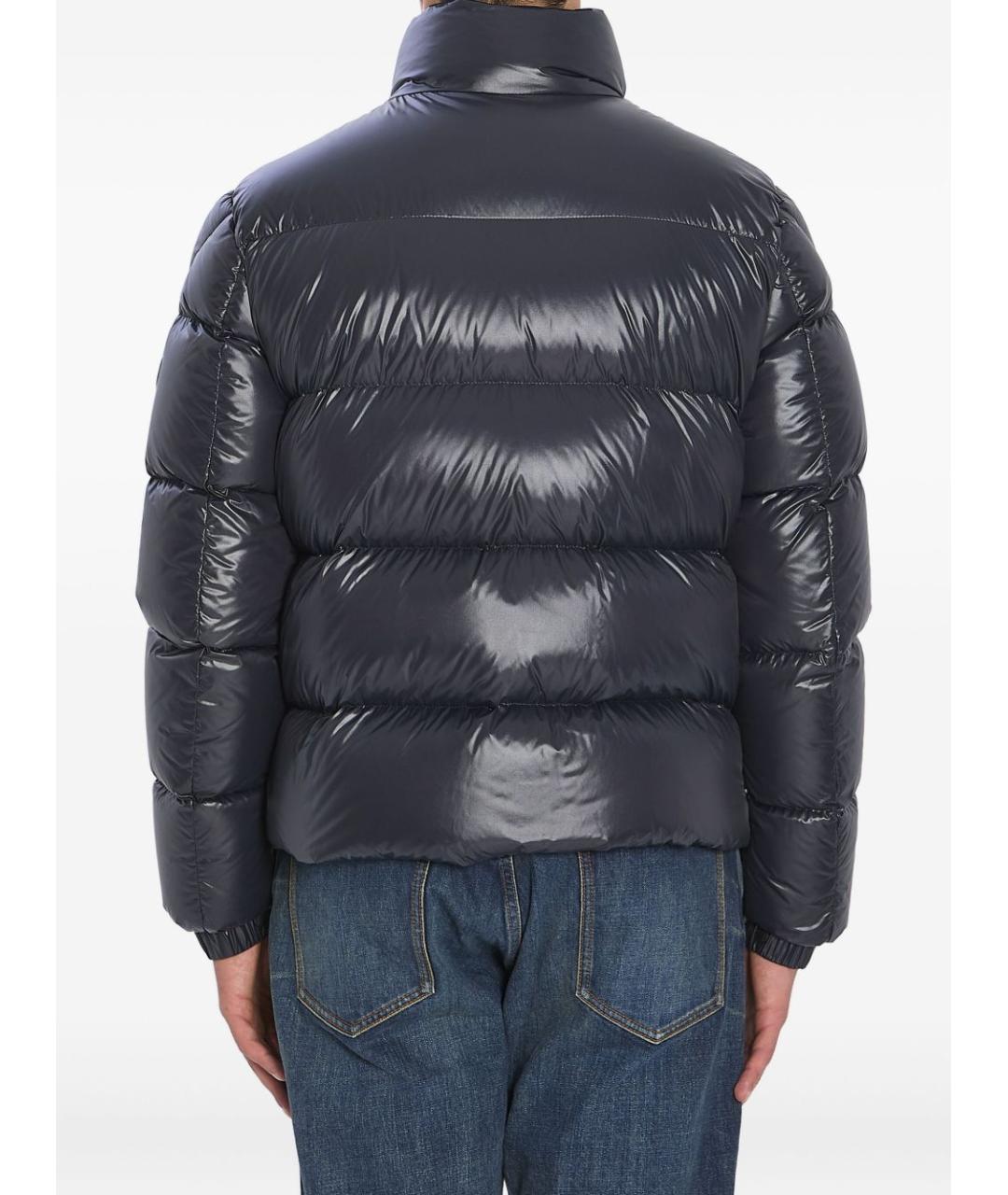 MONCLER Черный полиамидовый пуховик, фото 3