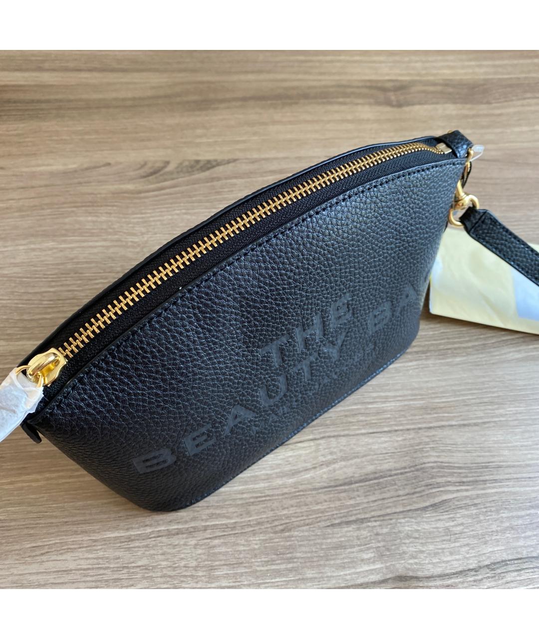 MARC JACOBS Черная кожаная косметичка, фото 3