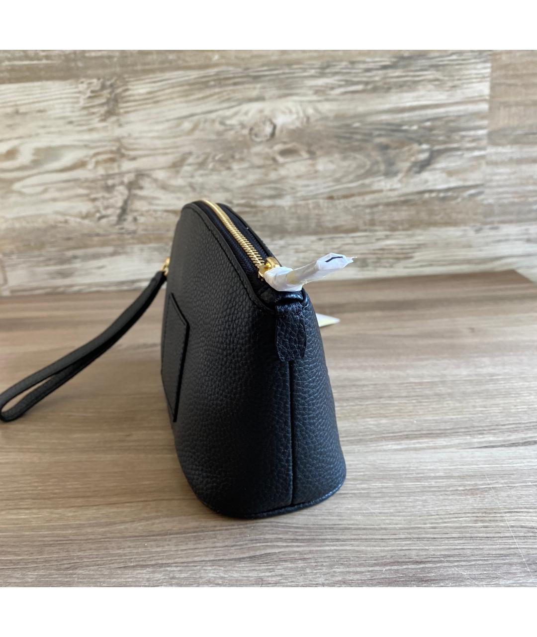 MARC JACOBS Черная кожаная косметичка, фото 6