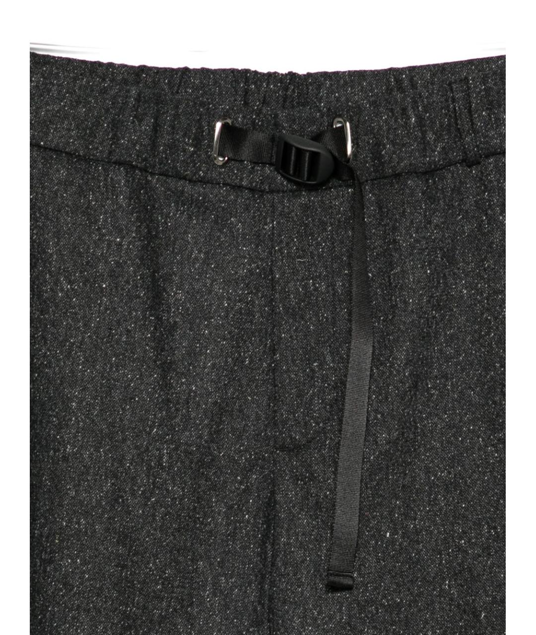 PEUTEREY Серые шерстяные повседневные брюки, фото 3