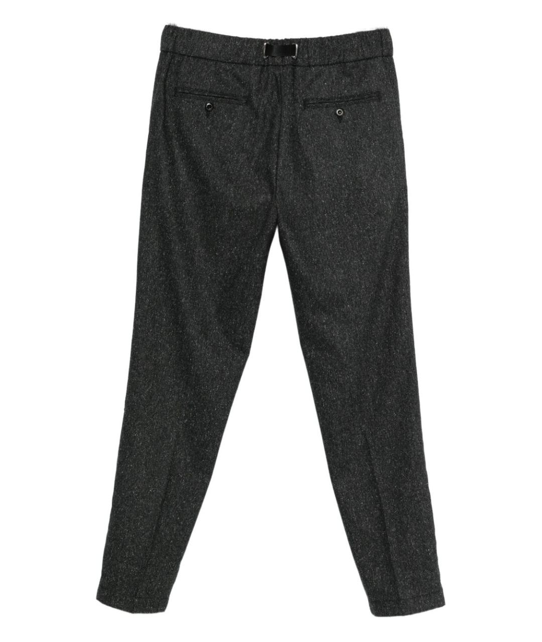 PEUTEREY Серые шерстяные повседневные брюки, фото 2