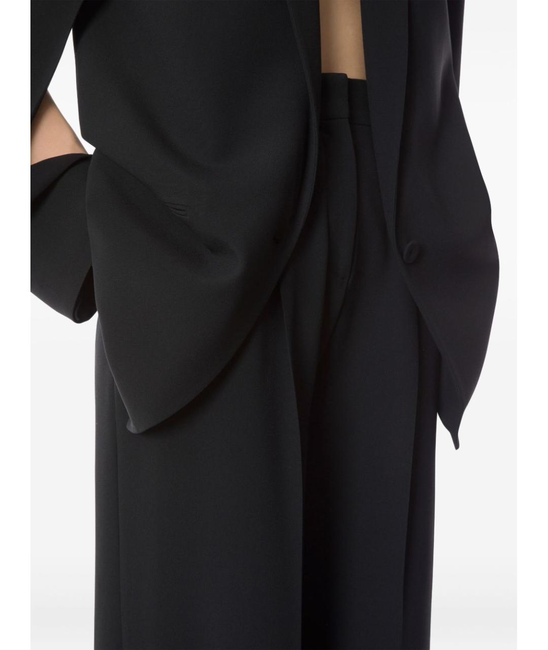 ALBERTA FERRETTI Черные вискозные брюки широкие, фото 4