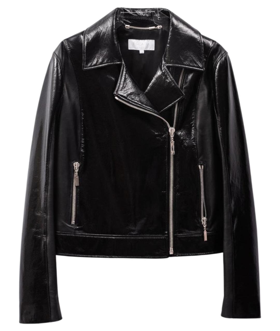 ESCADA Черная кожаная куртка, фото 1