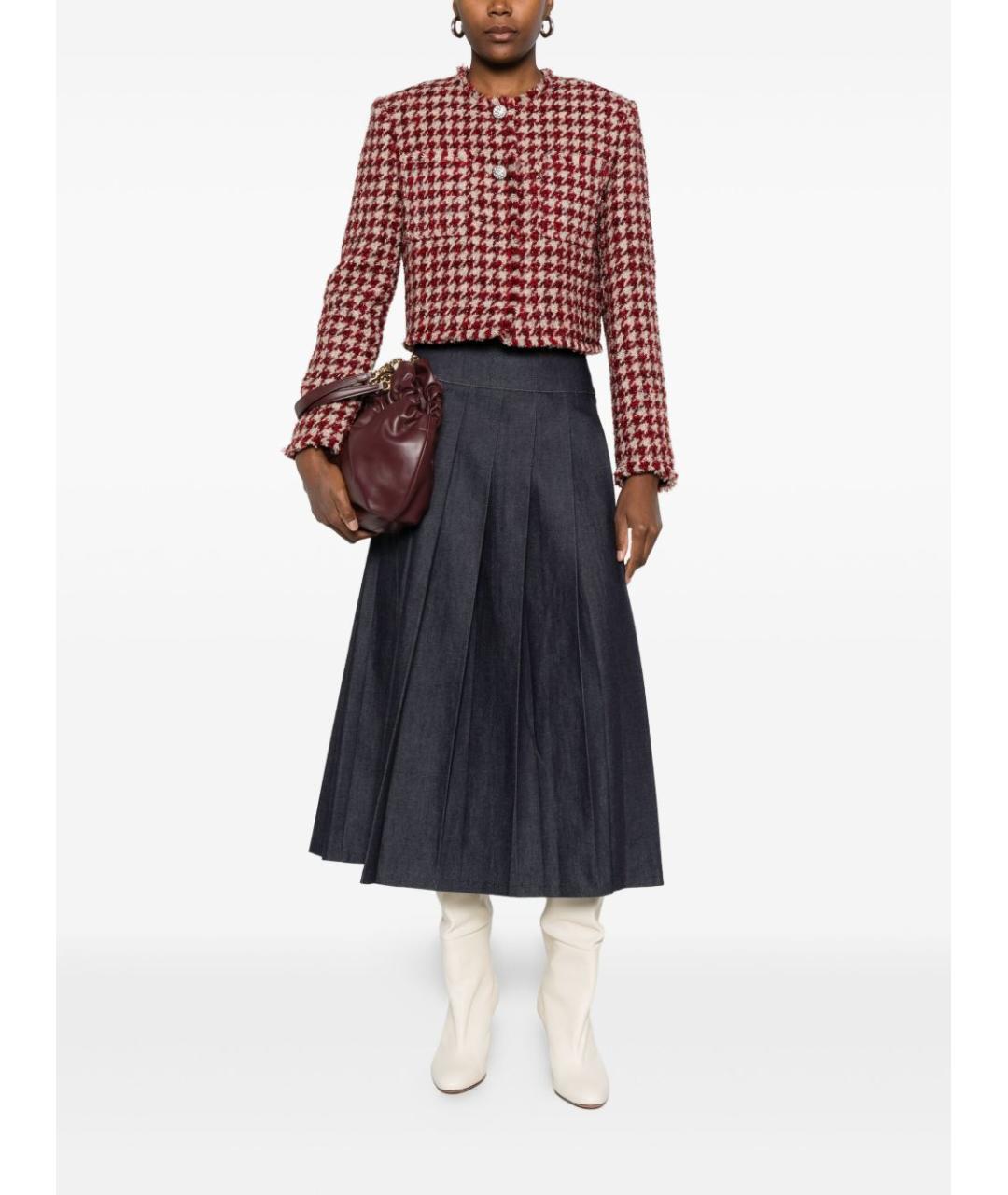 LIU JO Красный твидовый жакет/пиджак, фото 3