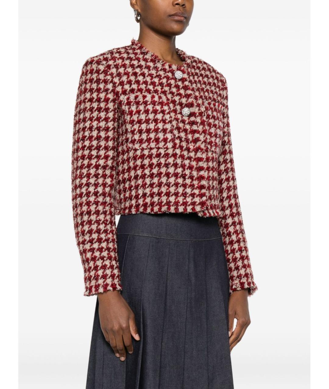 LIU JO Красный твидовый жакет/пиджак, фото 2