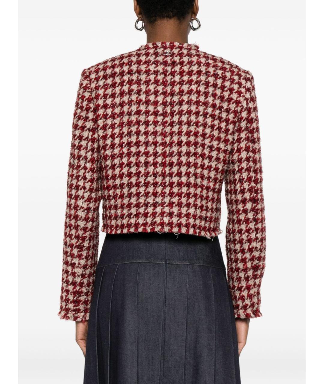 LIU JO Красный твидовый жакет/пиджак, фото 5