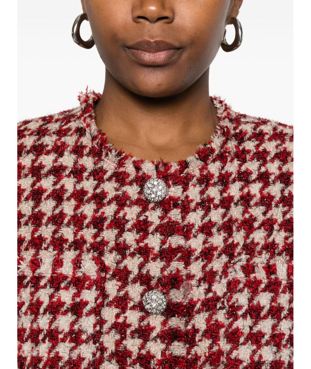 LIU JO Красный твидовый жакет/пиджак, фото 4