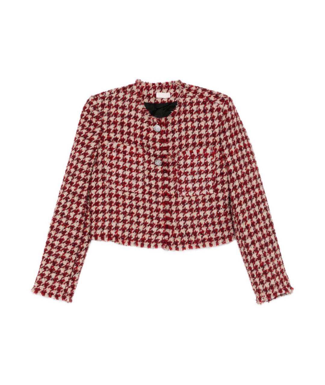 LIU JO Красный твидовый жакет/пиджак, фото 1