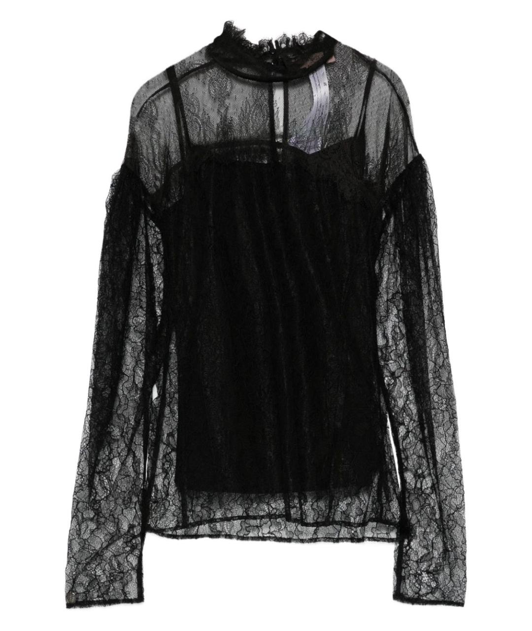 TWIN-SET Черная вискозная блузы, фото 1