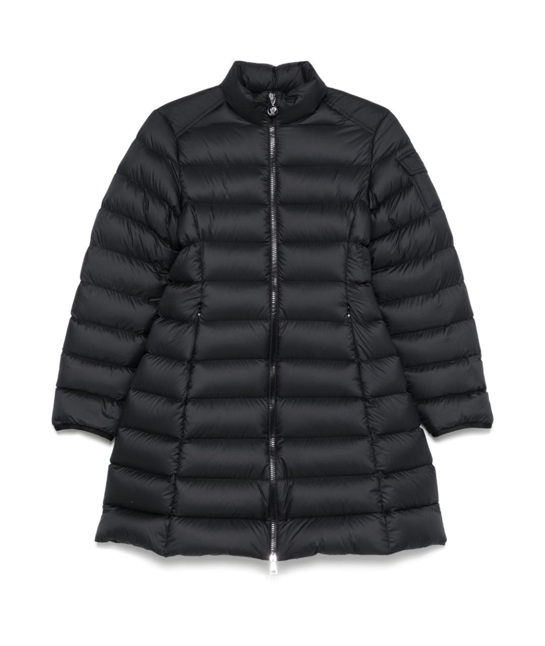 MONCLER Черный полиэстеровый пуховик, фото 1