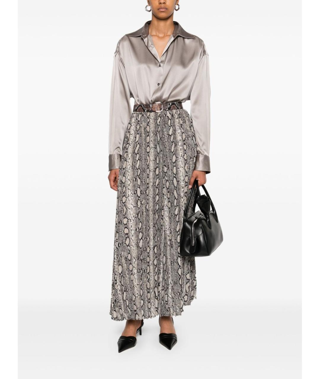 MICHAEL KORS Мульти полиэстеровая юбка макси, фото 5