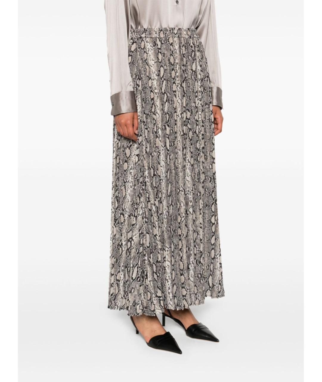 MICHAEL KORS Мульти полиэстеровая юбка макси, фото 3