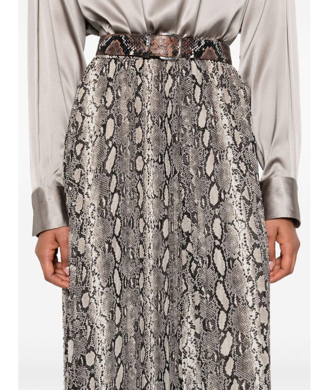 MICHAEL KORS Мульти полиэстеровая юбка макси, фото 4